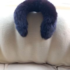 Fox Fur Collar Black (Genuine Fur) Excellent Condition