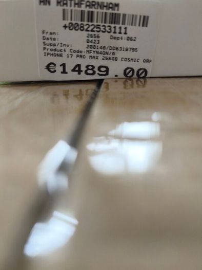 iPhone 17 Pro Max still in sealed box