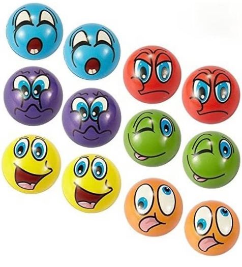 Funny Face Squeeze Stress Balls, Finger Exercise/stress Relief Toys, 12pcs Multiple Colours Available, See Photos (free Postage)