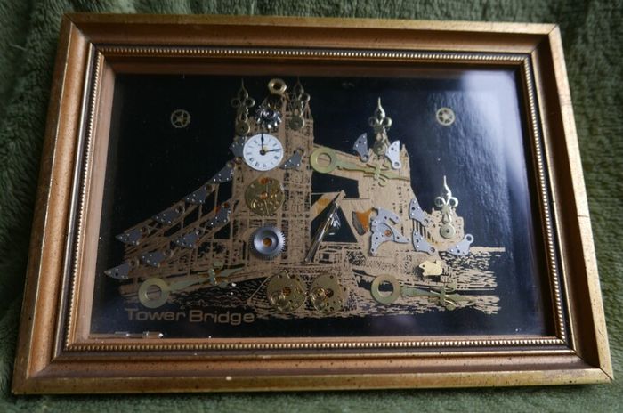 Tower Bridge Framed Decorative Clock type art