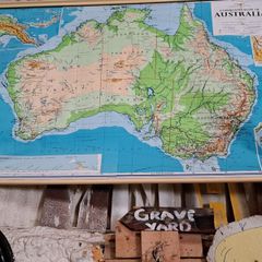 Large Vintage  Map