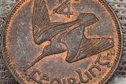 Ireland 1959 1/4d Farthing Coin Very Nice Grade Double Fada Coin