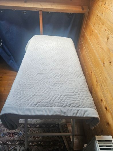 Grey velvet kingsize bedspread / throw