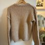 Mix wool jumper with handwoven flower Image 5