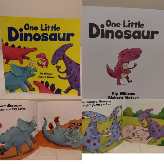 One Little Dinosaur Story Book