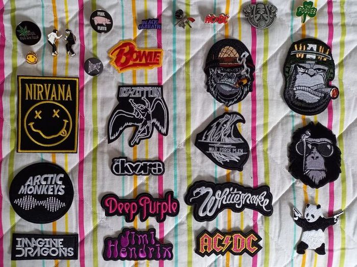 Band Patches and pins