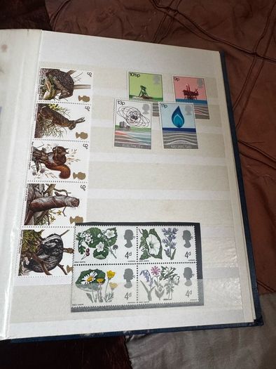 Mint UK album with stamps