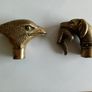 Brass walking stick handle Image 3