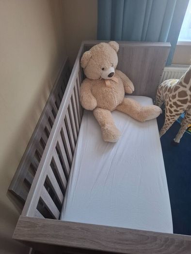 Mamas & Papas Franklin Cot Bed - Grey - Excellent