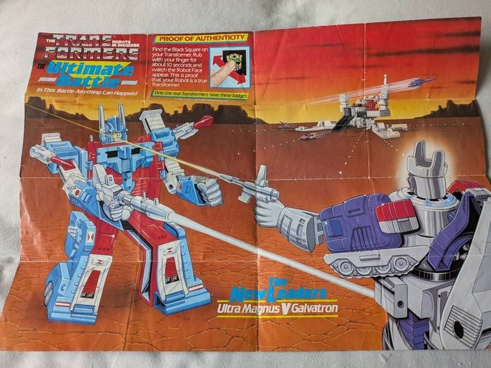 vintage transformers figure poster