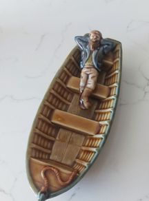Wade Porcelain  Man in a Boat
