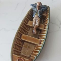 Wade Porcelain  Man in a Boat