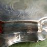 Vintage  Silver Plate Round Serving Tray 10" Scroll Rim Image 6