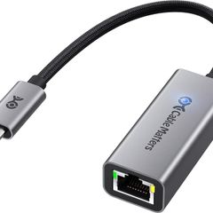Cable Matters USB C to 5Gb Ethernet Adapter, 5 Gigabit Ethernet to USB C - Boxed! [2 Available]