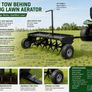 40 Inch Tow Behind Plug Lawn Aerator for Ride On Mowers 100lb Capacity Universal Hitch Image 4