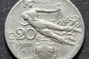 1910 Italy 20 Centesimi (R) Rome Coin