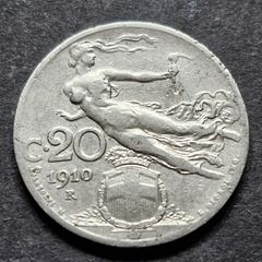 1910 Italy 20 Centesimi (R) Rome Coin