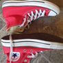 Converse red all star hi trainers 7UK Image 3