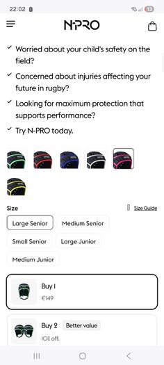 N Pro scrum cap. Size S