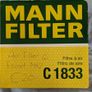 Ford Escort Mk2 Air Filter C1833 Image 3