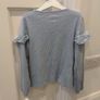 NEXT girls denim effect top Image 3