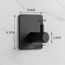 4 Pack Self Adhesive Hooks, Max 8kg Load Capacity, Adhesive Hooks, Tea Towel Hooks, Versatile Self Adhesive Wall Hooks for Use in Bathrooms, Kitchens, Doors Black Image 5