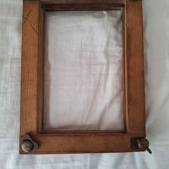antique tennis racquet press