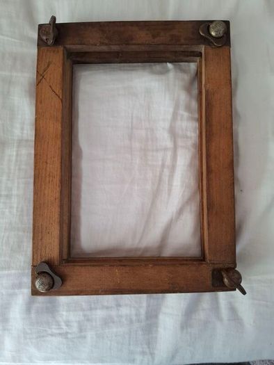 antique tennis raquet press