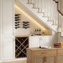Wall Wine Rack for 9 Bottles, Metal Black & Wood Look - Hanging for Wall Mounting, Bottle Rack for Wine Image 3