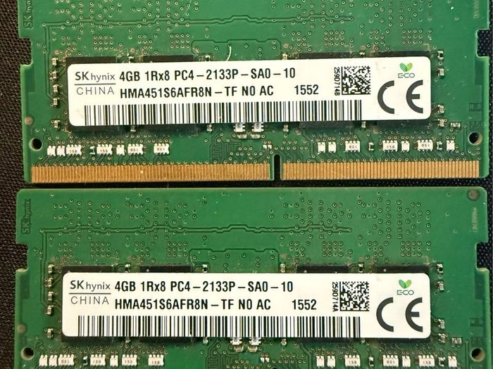 8GB SK Hynix Laptop Memory Sticks (2x 4GB) HMA451S6AFR8N
