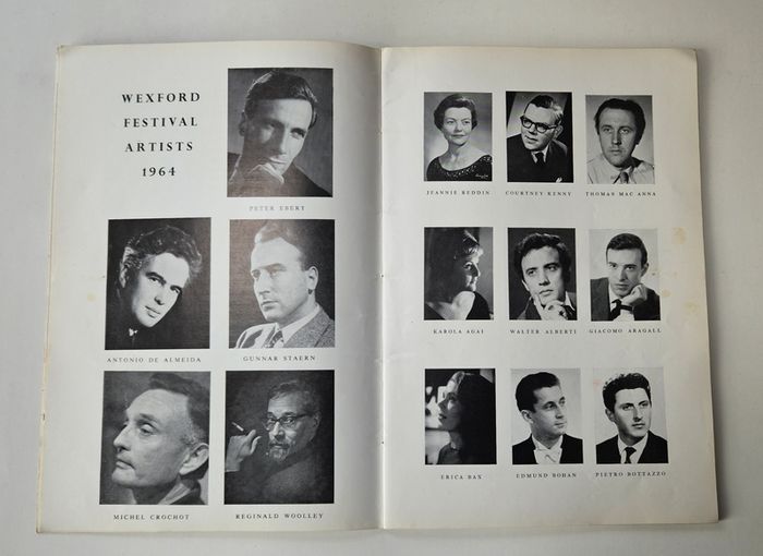 Vintage Wexford Festival Opera Programme 1964 - Wexford Festival Opera Booklet