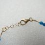 925 Sterling Silver Beaded bracelet with blue and orange stones Image 5