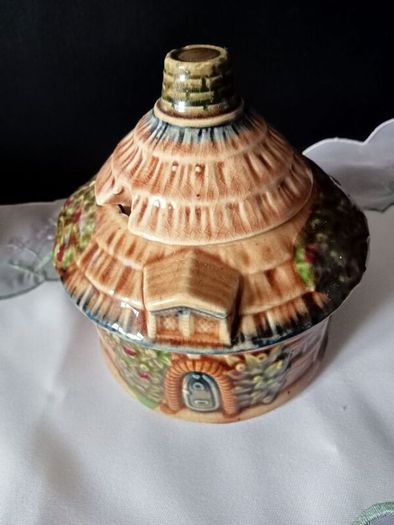 Vintage Japanese Marutomo Ware Jam Pot