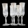 6 x Vintage RCR Harrods Crystal Champagne Flutes Image 3
