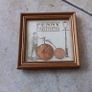 Vintage Novelty Framed Coin Display  " Penny Farthing Bicycle " Image 3