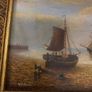 Vintage Oil on Board Maritime Painting Image 4