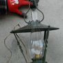 Ceiling Lamp Vintage wrought iron wall lamp with Glass chimney.ps Image 10