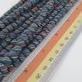 Vintage Afircan Style MultiColor Stripe Blue 7mm-8mm Glass beads Necklace Strand Image 4