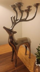 Metal Deer Candle Holder