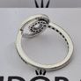 Authentic Pandora Signature Multi-ring Pave Ring Silver S925 gift for her mother's Day Image 2