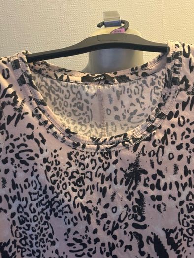 George long line pink cotton top size UK16 EU44 Postage included