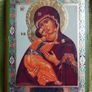 Vintage  Icon of Our Lady Image 2