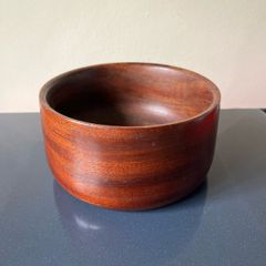 Mahogany wooden bowl