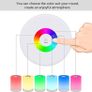 Night Light,LED Touch Control Chargeable Smart Bedside Table Lamp,RGB Color Changing Modes for Baby Kids Bedroom,Office,Camping Image 3