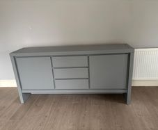 Grey Oak Basix Sideboard Cabinet Storage Unit