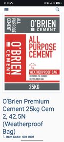 cement (3 bags)