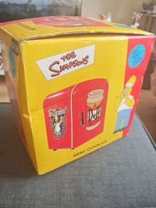 Simpsons Duff Beer Mini Fridge Cooler & Warmer Boxed & Fully Working