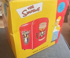 Simpsons Duff Beer Mini Fridge Cooler & Warmer Boxed & Fully Working