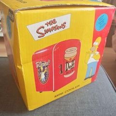 Simpsons Duff Beer Mini Fridge Cooler & Warmer Boxed & Fully Working