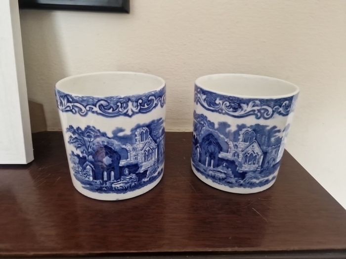 blue & white